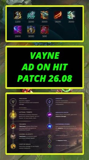 VAYNE - PATCH 26.08 - LEAGUE OF LEGENDS