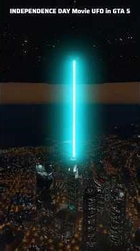 Independence Day Movie UFO mod in GTA 5 #gta5 #gta #gaming #shorts #alien