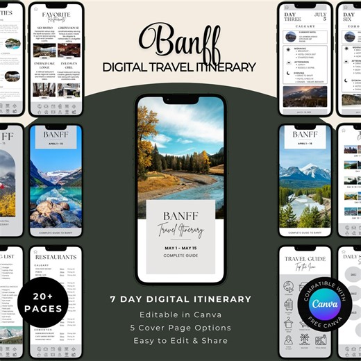 Banff & Jasper 7-day Itinerary: Canadian Rockies Road Trip (digital Download) - Etsy