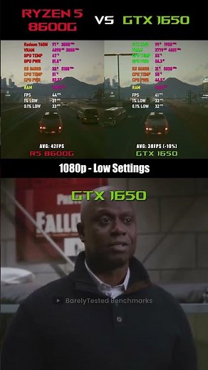 Ryzen 5 8600G vs GTX 1650 | 1080p Gaming Benchmark (APU vs GPU)