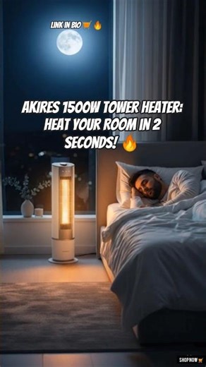 The COZIEST Amazon Find for Winter! ❄️ AKIRES Tower Heater Review