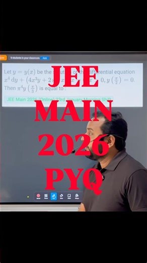 JEE MAIN 2026 1st Shift Maths PYQ – Differential Equation #jeemain2026 #jee #jeemain