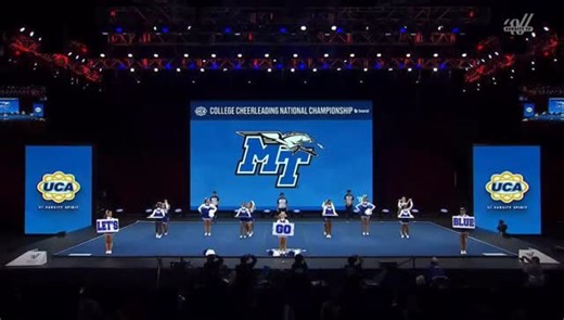 Middle Tennessee State University D1 All-Girl Traditional 2026. | MTSU Cheerleading