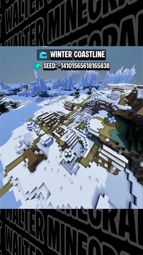 🏔️ Best 2 Snow Village Seeds #minecraft