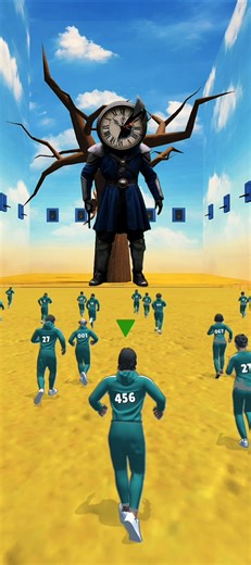 Clock villain in red light green light #trending #shorts