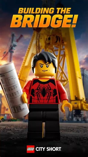 Mex Builds the City Bridge! 🚧🔥 | LEGO Short Animation #lego #shorts