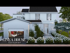 Linea House 🌿 | Realistic Family Home with Garage, Laundry & Storage | The Sims 4- Housetour