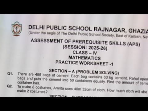 Let's Study together Class 4th APS PRACTICE