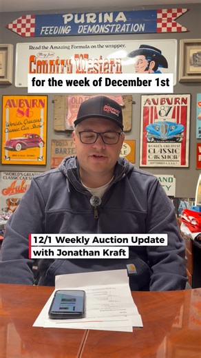 Kraft Auction Service on Instagram: "Welcome to your first edition of the KRAFT AUCTION WEEKLY UPDATE! Each week Jonathan will share highlights of this week's upcoming auctions! 12/1 - Monday Wanatah Online Only Day 1 - Almost 900 lots of Signs, Antiques, Collectibles and More! Starts closing at 5:00 PM Central! (https://bid.kraftauctions.com/auctions/219/landing) REAL ESTATE! 3+ acres Buildable Lot in Goshen, IN - Starts closing at 5:30 PM Central (https://bid.kraftauctions.com/auctions/339/lan
