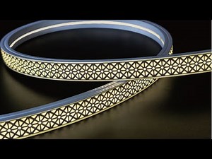 Unique Black-Patterned Flexible Neon LED Strip Outdoor Light & Housing - SuperLightingLED