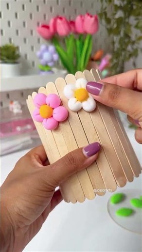 easy craft ideas with craft paper #cute craft with clay/#clay craft/#craft/#clay/#shorts #craftee