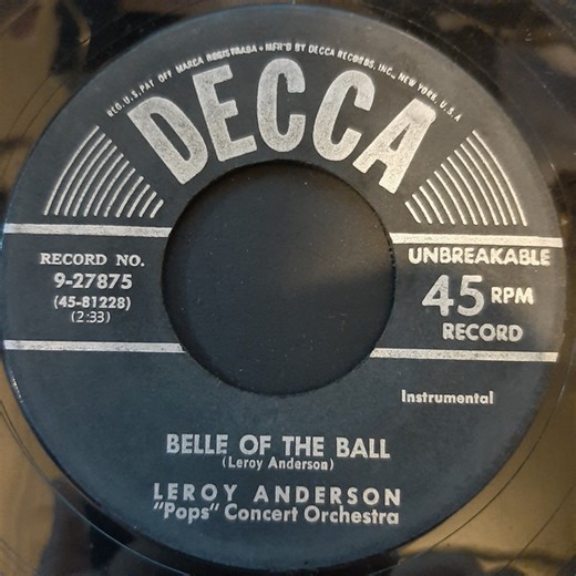Leroy Anderson "Pops" Concert Orchestra - Belle Of The Ball / Blue Tango