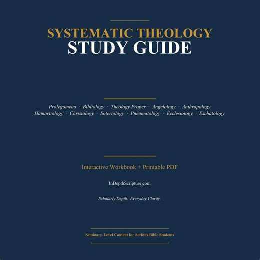 Systematic Theology Study Guide | Bible Doctrine Workbook (printable PDF) - Etsy Canada