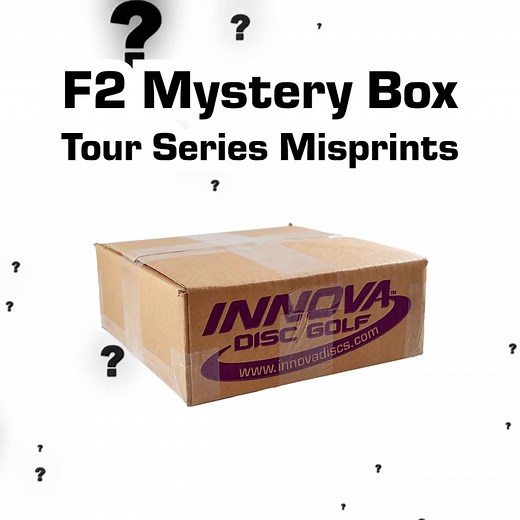F2 Mystery Boxes are BACK!!! Get 5 misprint/multi-stamped Tour Series discs for only $65! With so many possible combinations in each box, you're sure to get a cool surprise for your favorite disc golfer, even if your favorite disc golfer is you. Restrictions apply. https://proshop.innovadiscs.com/misprint-f2-tour-series-box/ #discgolf | Innova Discs Factory Store