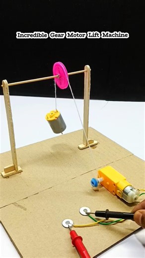 Incredible Gear Motor Lift Machine New DIY Project 🎯