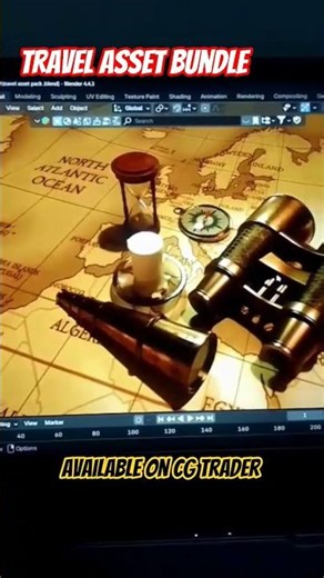 Travel Asset Bundle / Blender #shortsforgoals #egaming #assets #shorts #trending #3dgamedevelopment