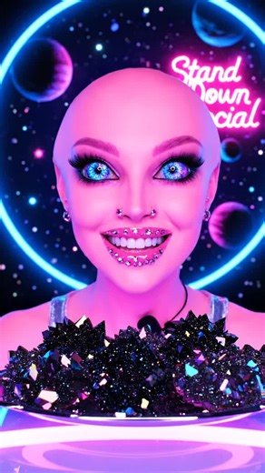 “Alien Snack Experiments 👽” Crunchy texture ASMR for relaxing moments. #asmrcommunity #satisfyingbite #visualasmr #aiasmr #asmr