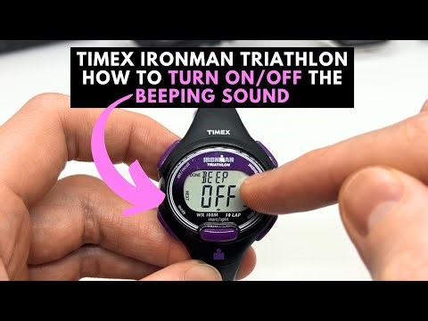 How to turn On and Off the Button Beeping Sound on Timex Ironman Triathlon