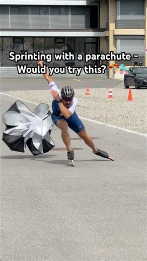 Parachute Resistance Workout | Inline Speed Skating POV 🛼🪂