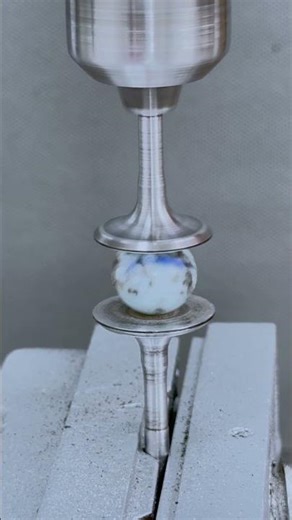 Steel Valves Crush a Marble — The Explosion Is Epic #eksperimen #asmr