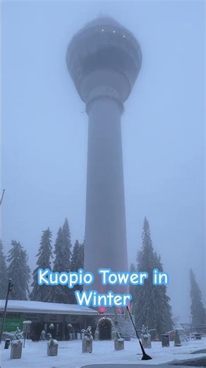 Kuopio Tower in Winter | Foggy Snowy Wonderland in Finland’s North