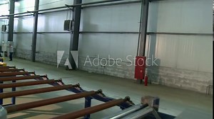 Sandwich panel manufacturing plant view