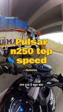 Pulsar n250 top speed test and public reactions on it || check it out #n250
