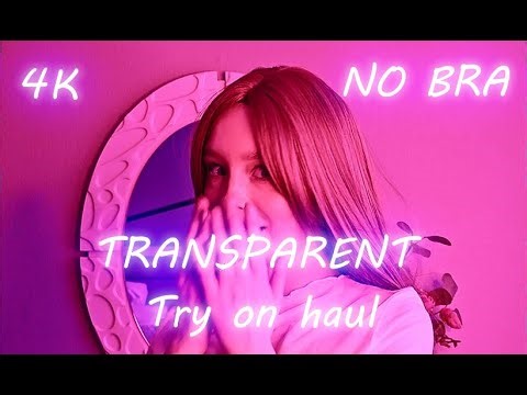 Lingerie | transparent | try on haul | alt girl | style | 4K | 2025