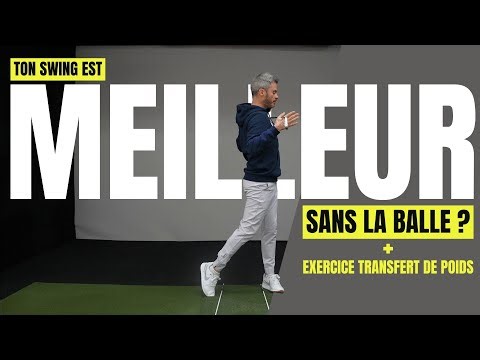 Ton swing est MEILLEUR sans la balle? Exercice clé de transfert de poids à faire à la maison