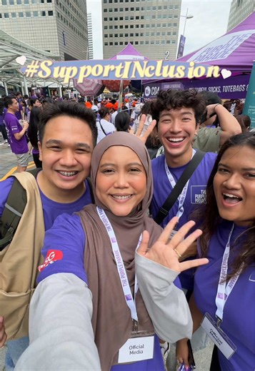 So happy to be part of The Purple Parade 2025 💜 Let’s support inclusion and celebrate abilities of persons with disabilities. This #SG60, let’s #GetINclusive and show our support!