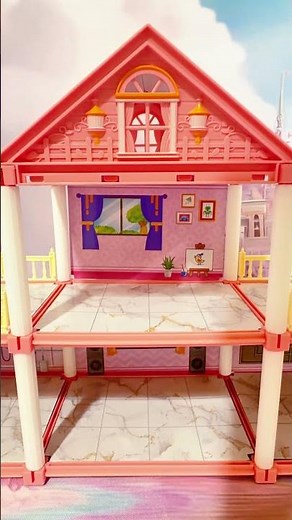 Unboxing Barbie Dream House Review 💖 #barbie #toy #barbietoys #toyhouse #miniature #toys