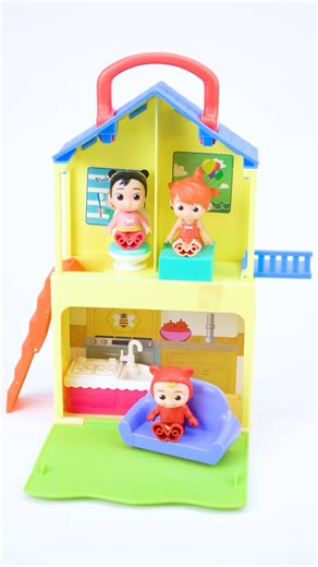 Unboxing and Review Cocomelon JJ, Cece, and Yoyo in Pop n' Play House | ASMR Video