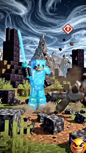Minecraft Epic Fight Demon Mask | Minecraft Short Fight | Demon Awakens Minecraft #minecraft