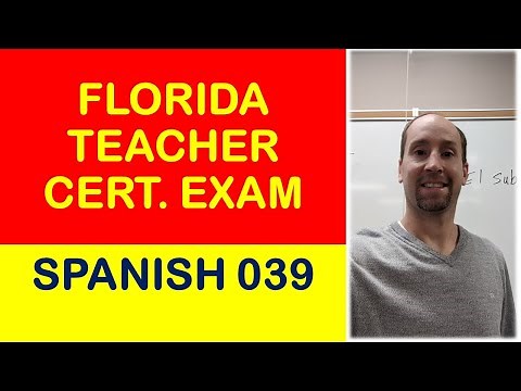 Florida Teacher Certification Exam Spanish 039