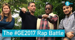 🎤 The #GE2017 rap battle 🔥 Colin Murray joins Cambridge Uni's hip hop society to lay down the key issues | BBC Radio 5 live