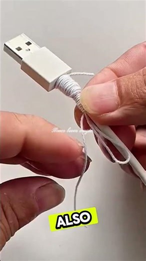 Simple Trick to Save Your USB Cable! #diy #shorts