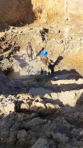 Mining Tin Ore. In West Africa #excavator #gold #mining #diamond #africa #columbite #goldmining #tin #viral #trending #silver