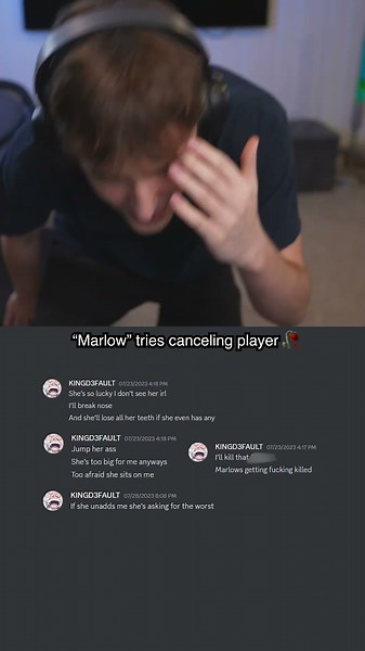 Marlow tries cancelling player....