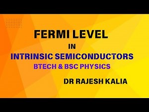 Fermi level in Intrinsic Semiconductors | Energy Band Diagram