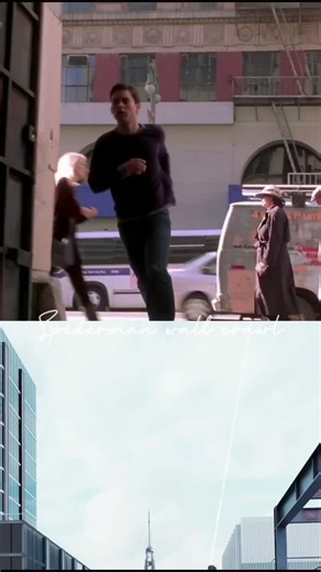 How Tobey Maguire's First Spider-Man Crawl Was Made #shorts