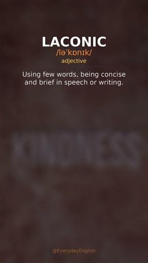 How to Pronounce LACONIC | Meaning & Definition #shorts