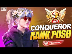 🔴 LIVE | Conqueror Rank Push to Top 100 | PUBG Mobile 🏆