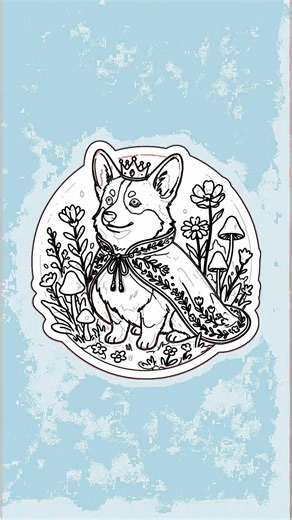 Easy Royal Corgi Drawing - Step-by-Step for Beginners! with Chillify