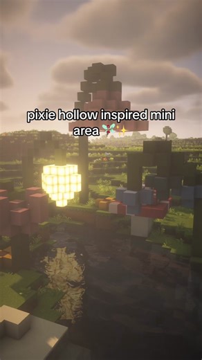 thought these large flowers looked a lot like pixie hollow 🧚🏽‍♀️🍄 #foryou #foryoupage #fyp #aesthetic #minecraft #minecrafter #minecraftbuilding #minecraftbuild #minecraftbuildingideas #cottagecore #cottagecoreaesthetic #minecrafttutorial #fairycore #fairycoreaesthetic #pixiehollow