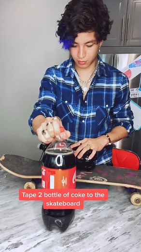 Tried making a coke rocket skateboard😅 // Doing streaks till I hit 8.5m so dm on IG: mychael.15