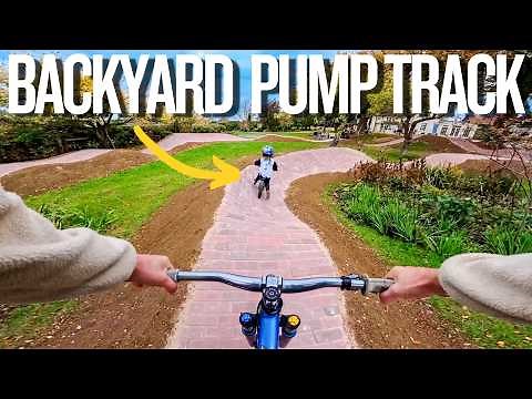 BUILDING MY SON THE ULTIMATE BACKYARD PUMP TRACK!!