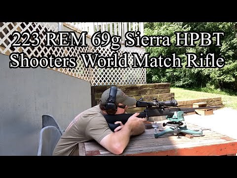 223 REM. Sierra 69g HPBT, Shooters World Match Rifle