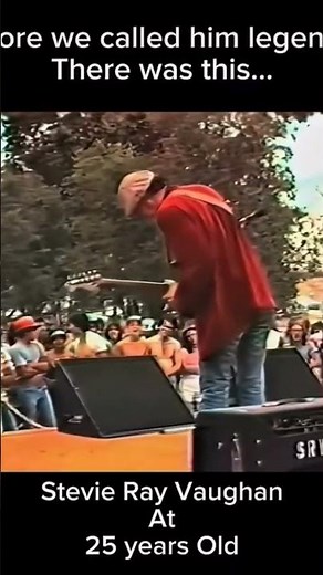 STevie Ray Vaughan(SRV) playing guitar solo at 25 🔥