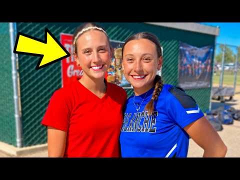 Two Girls Play Against Each Other At Softball Tournament, Discover They Are Sisters