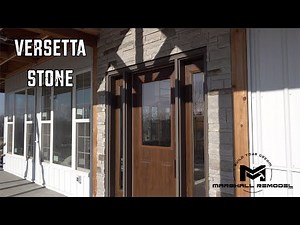 Using Versetta Stone Around Our Front Door | Post Frame Porch